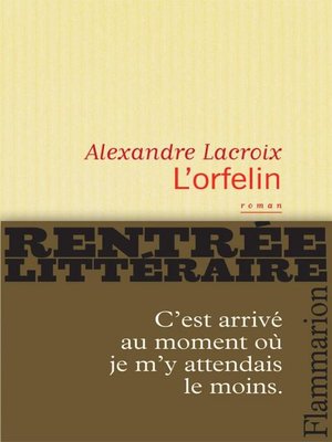 cover image of L'orfelin
